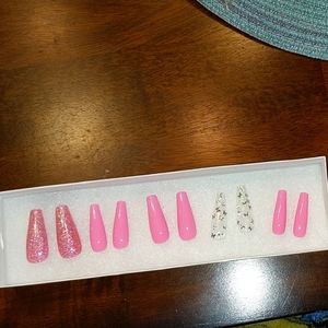 Gel  Press-on Nails (Hand Painted)